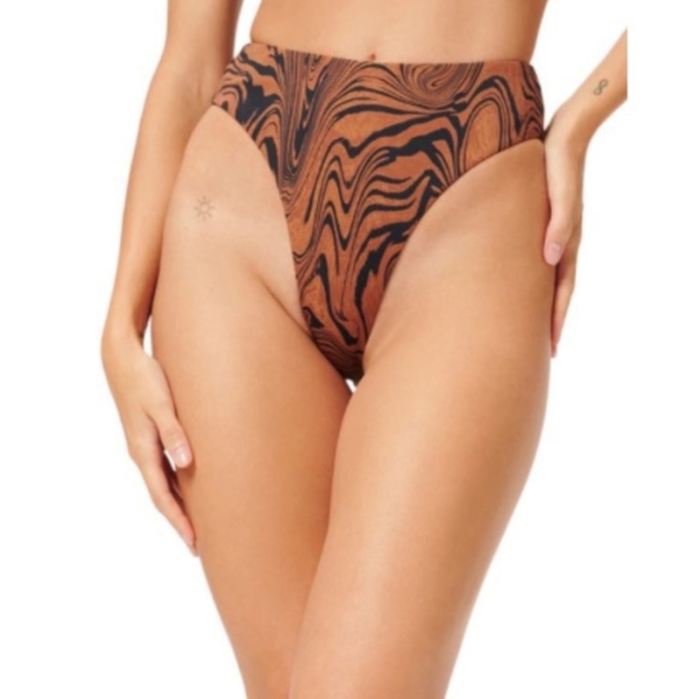 Good American Good Waist Cheeky Bikini Bottom Sz. 4